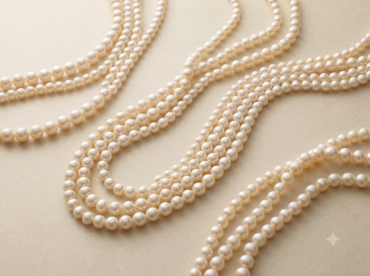 Pearl necklaces and strands